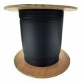 Swe-Tech 3C 6 Fiber Indoor/Outdoor Fiber Optic Cable, Multimode, 62.5/125, Black, Riser Rated, Corning, Spool, 2000ft FWT10F3-2062H